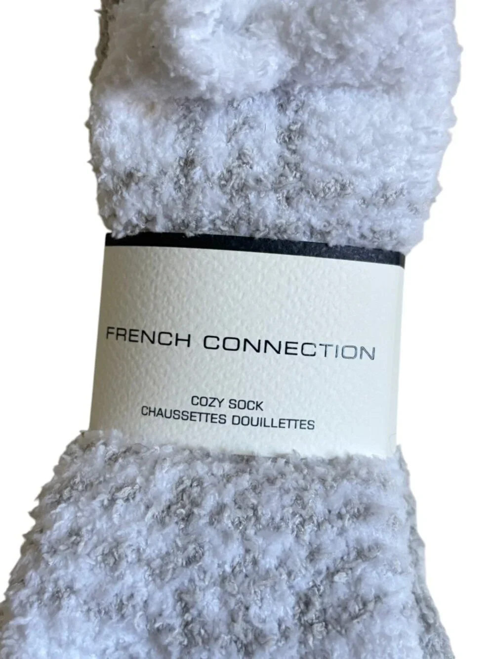 NWT French Connection Cozy Socks (Set of 4) (Grey & White)